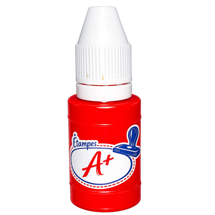 Red stamp ink refill bottle for teacher and classroom stamps