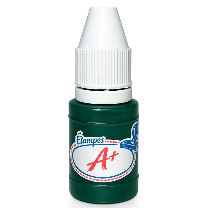 Green stamp ink refill bottle for teacher and classroom stamps