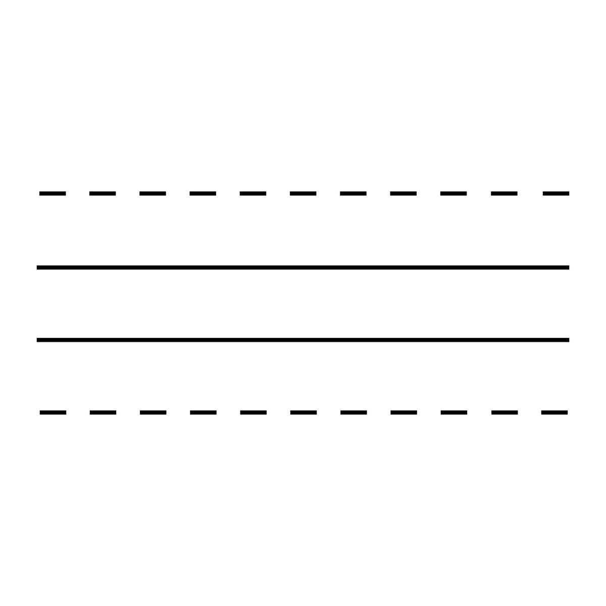 Teacher stamp “Handwriting Lines” with primary writing guide lines – Black ink