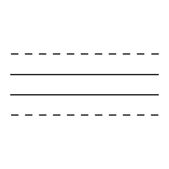 Teacher stamp “Handwriting Lines” with primary writing guide lines – Black ink