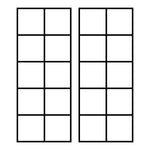 Teacher stamp “Ten Frame” with ten-frame number model – Black ink