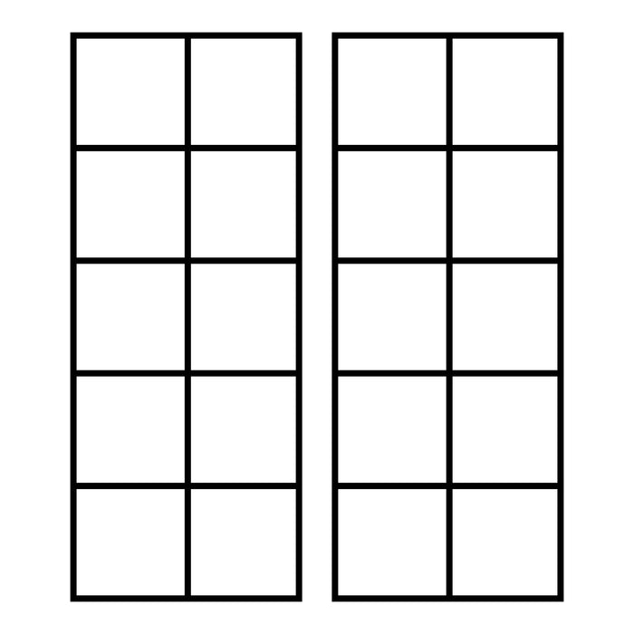 Teacher stamp “Ten Frame” with ten-frame number model – Black ink