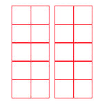 Teacher stamp “Ten Frame” with ten-frame number model – Red ink