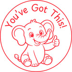 Teacher stamp “You’ve Got This!” for positive student encouragement – Red ink