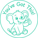 Teacher stamp “You’ve Got This!” for positive student encouragement – Green ink