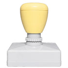 Alphabet – yellow / rectangle stamp