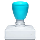 Alphabet – turquoise / rectangle stamp