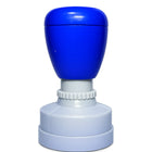 Seen! – blue / round stamp