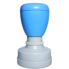 Seen! – light blue / round stamp