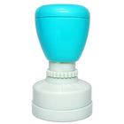 Seen! – turquoise / round stamp